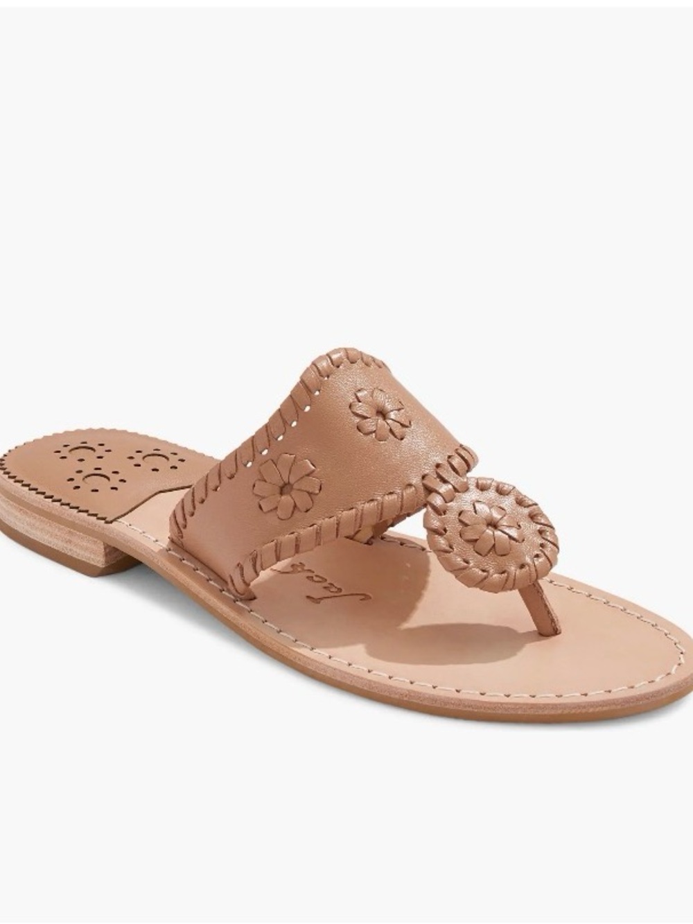 ‼️New Jack Rogers Cafe Au Lait whipstitched sandals